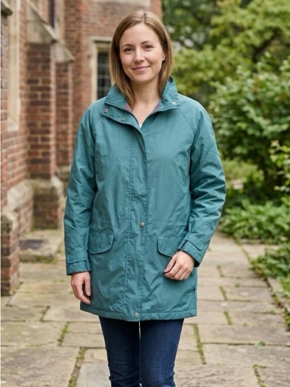 Vintage 90s London Fog Jacket Teal Windbreaker, Retro Lightweight Coat